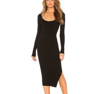 NWT L'Academie Nessa Sweater Dress black size small